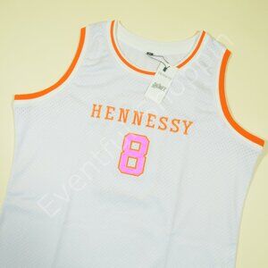 DAOMEY x Hennesey #8 Jersey Mens M White Sleeveless Basketball New